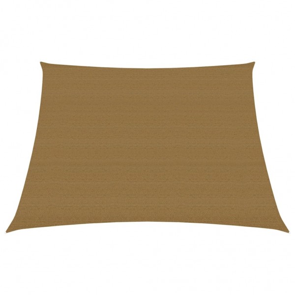 Toldo de vela HDPE gris taupe 160 g/m² 3/4x2 m D