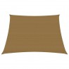 Toldo de vela HDPE gris taupe 160 g/m² 3/4x2 m 1