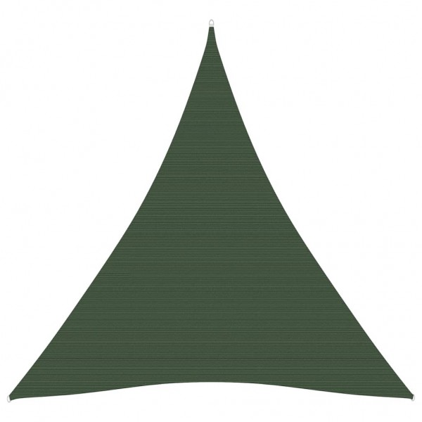 Toldo de vela verde oscuro HDPE 160 g/m² 5x6x6 m D