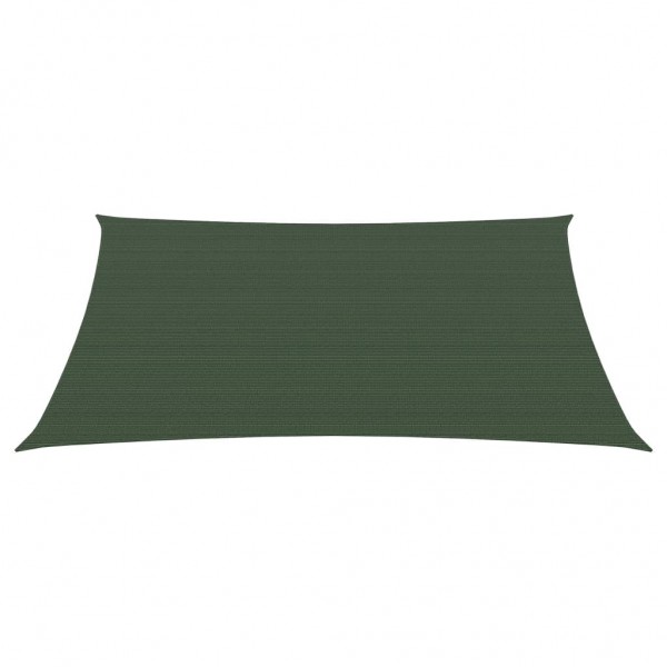 Toldo de vela verde oscuro HDPE 160 g/m² 3/4x3 m D