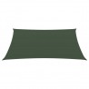 Toldo de vela verde oscuro HDPE 160 g/m² 3/4x3 m 1