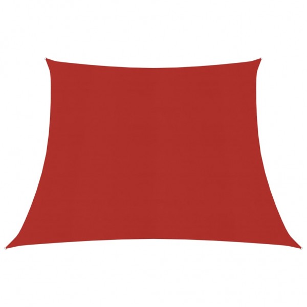 Toldo de vela HDPE rojo 160 g/m² 3/4x2 m D