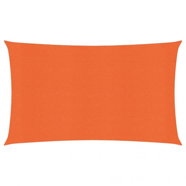 Toldo de vela HDPE naranja 160 g/m² 2x5 m D
