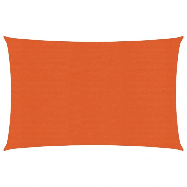 Toldo de vela naranja HDPE 160 g/m² 3.5x4.5 m D