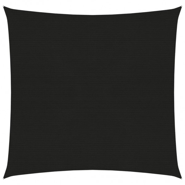 Toldo de vela negro HDPE 160 g/m² 2.5x2.5 m D