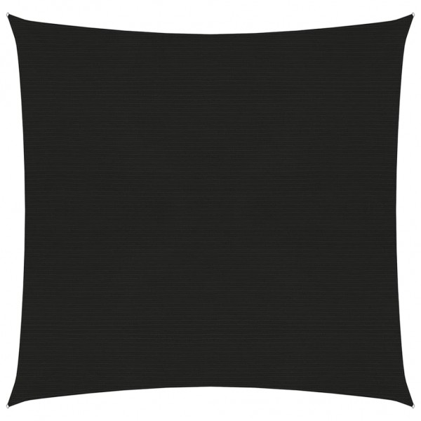 Toldo de vela negro HDPE 160 g/m² 3x3 m D