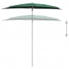 Guarda-sol semicircular com mastro 180x90 cm verde 4