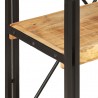 Estante com 3 prateleiras 60x30x80 cm madeira mangueira maciça 4