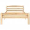 Estructura de cama de madera maciza de pino 90x200 cm 3