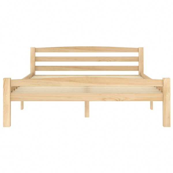 Estructura de cama de madera maciza de pino 120x200 cm M 3