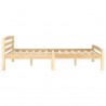 Estructura de cama de madera maciza de pino 120x200 cm 4