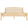Estructura de cama de madera de pino maciza 140x200 cm 3