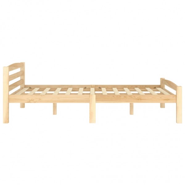 Estrutura de cama em pinho maciço 140x200 cm M 4