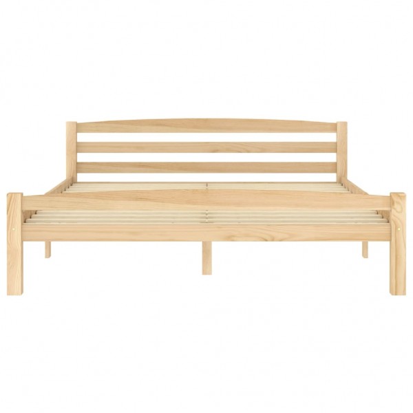 Estructura de cama de madera de pino maciza 160x200 cm M 3