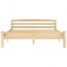Estructura de cama de madera de pino maciza 160x200 cm 3