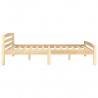 Estructura de cama de madera de pino maciza 160x200 cm 4