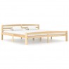 Estructura de cama de madera maciza de pino 180x200 cm 1