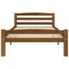 Estrutura de cama 90x200 cm pinho maciço castanho mel 3