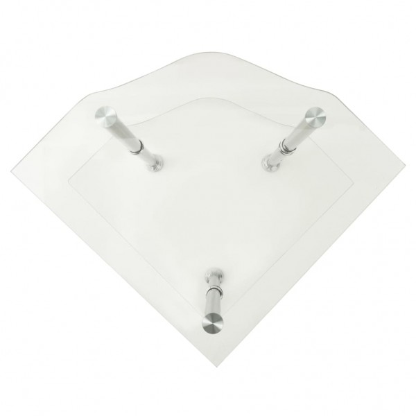 Mesa apoio duas prateleiras 38x38x50cm vidro temp. transparente M 3