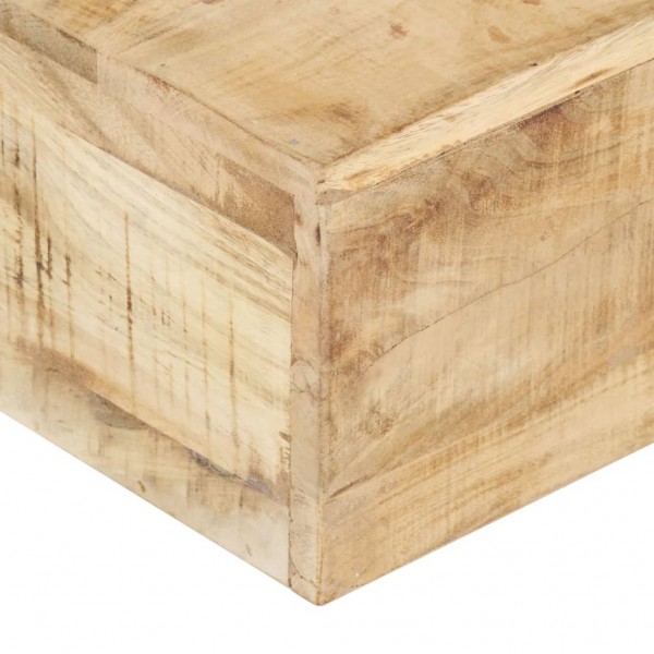 Mesa de centro de madera maciza de mango 80x80x28 cm M 4