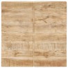 Mesa de centro de madera maciza de mango 80x80x28 cm 5