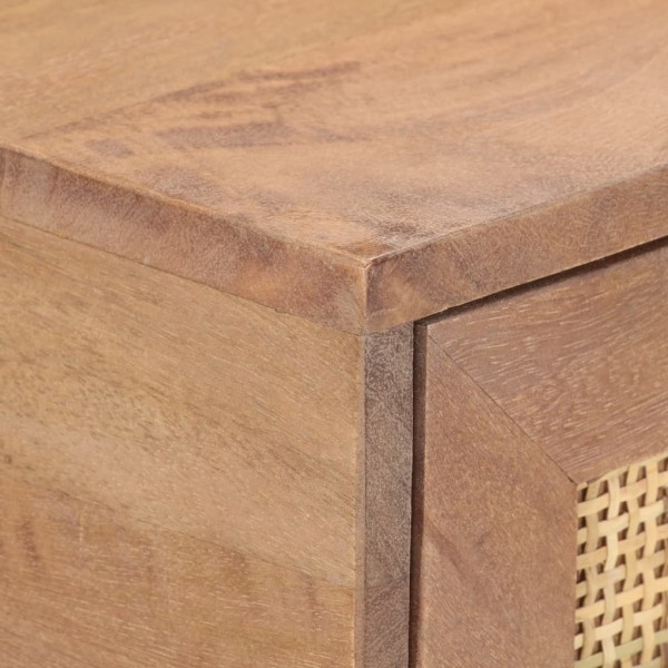 Mesa consola de madera maciza de mango 100x35x76 cm M 3