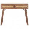 Mesa consola de madera maciza de mango 100x35x76 cm 4