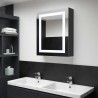 Mueble de baño con espejo LED 50x13x70 cm 1