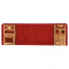 Alfombrilla autoadhesiva para escalera 15 uds rojo 65x21x4 cm 5