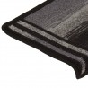 Alfombrilla autoadhesiva de escalera 15uds negro gris 65x21x4cm 5