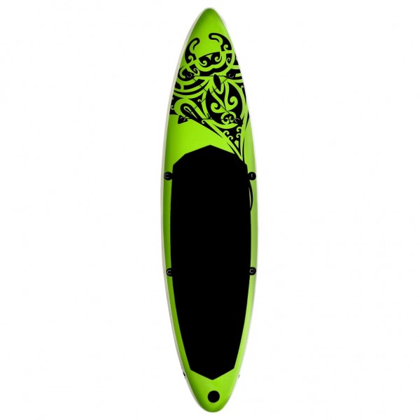 Juego de tabla de paddle surf hinchable verde 366x76x15 cm M 3