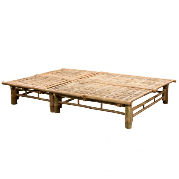 Espreguiçadeira c/ almofadões para 2 pessoas bambu M 5