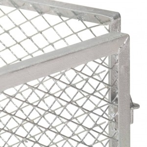 Compostor de jardim 100x100x77 cm ferro galvanizado H