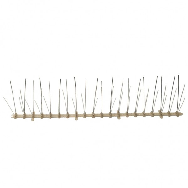 Conjunto 6 picos para pássaros e pombos 5 filas 3 m plástico M 3