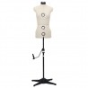 Manequim feminino ajustável tamanho S 33-40 cor creme 4
