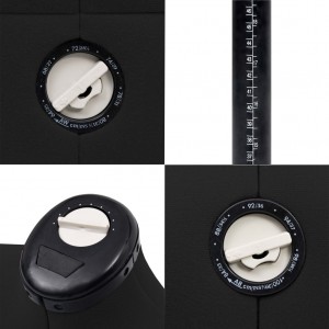 Manequim feminino ajustável tamanho S 33-40 preto H