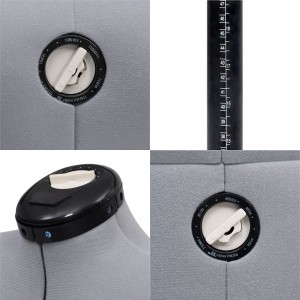 Manequim feminino ajustável tamanho M 40-46 cinzento H