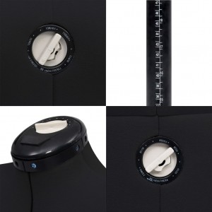 Manequim feminino ajustável tamanho M 40-46 preto H