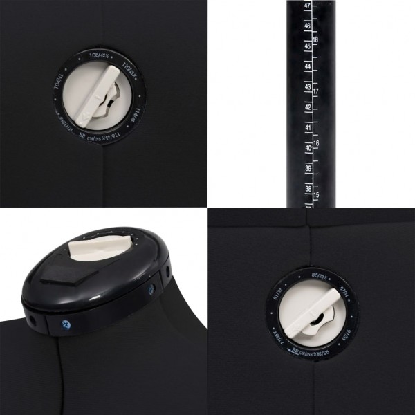 Manequim feminino ajustável tamanho M 40-46 preto M 2