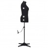 Maniquí de sastre ajustable mujer negro talla M 40-46 5