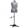Maniquí de sastre ajustable mujer gris talla L 44-50 1