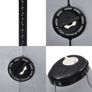 Maniquí de sastre ajustable mujer gris talla L 44-50 H