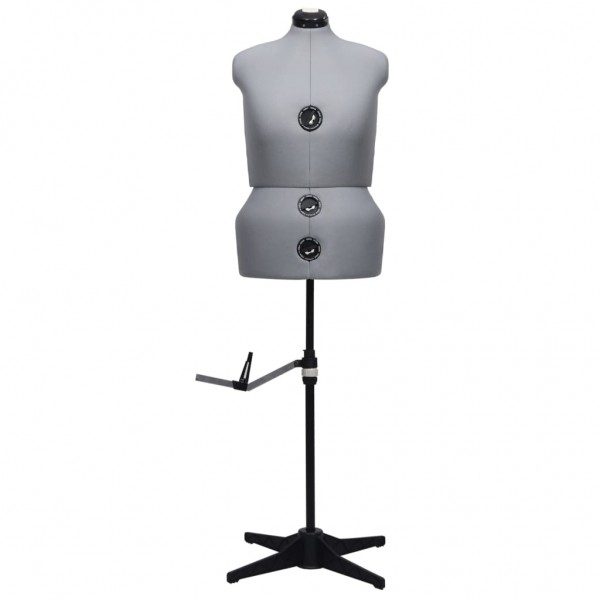 Maniquí de sastre ajustable mujer gris talla L 44-50 M 3
