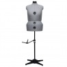 Maniquí de sastre ajustable mujer gris talla L 44-50 3
