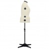 Manequim feminino ajustável tamanho L 44-50 cor creme 4