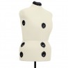 Manequim feminino ajustável tamanho L 44-50 cor creme 5