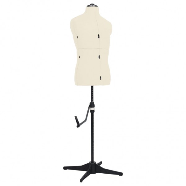 Maniquí de sastre ajustable hombre color crema talla 37-45 D