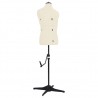 Maniquí de sastre ajustable hombre color crema talla 37-45 1