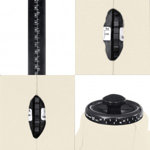 Manequim masculino ajustável tamanho 37-45 cor creme H