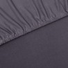 Funda para sofá elástica tela jersey poliéster gris antracita 3